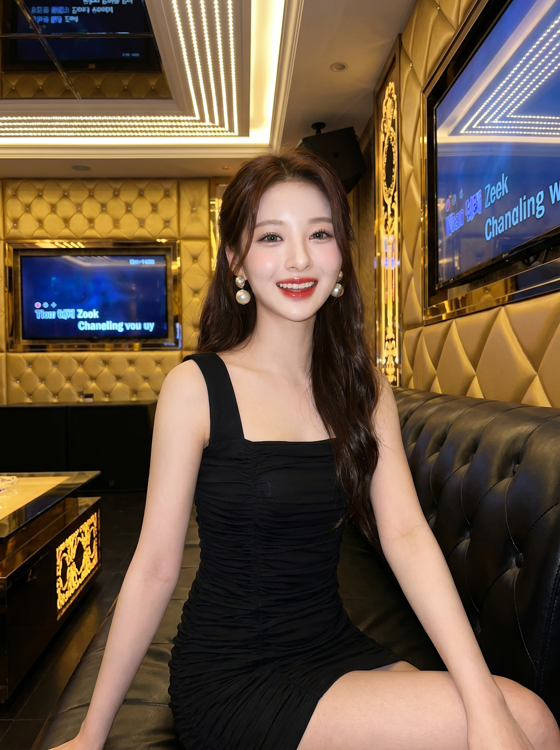 잠실역 갤럭시가라오케 VIP 룸 내부